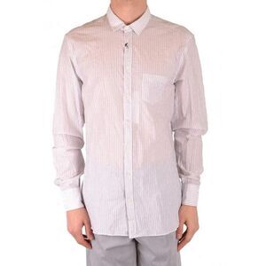 Neil Barrett Striped Dress Shirt Men white Shirts